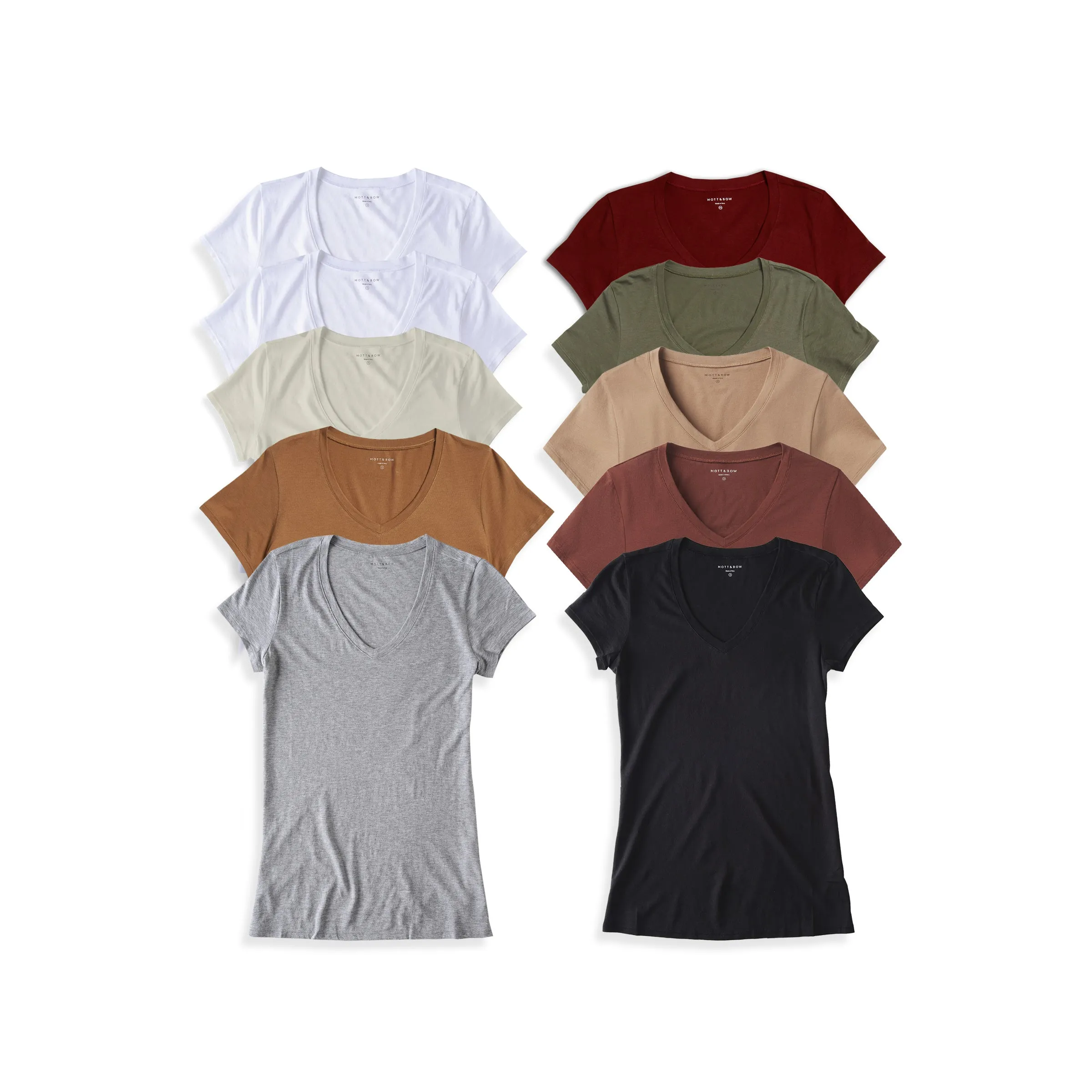 Fitted V-Neck Marcy 10-Pack sold by Mott & Bow product image thumbnail 3