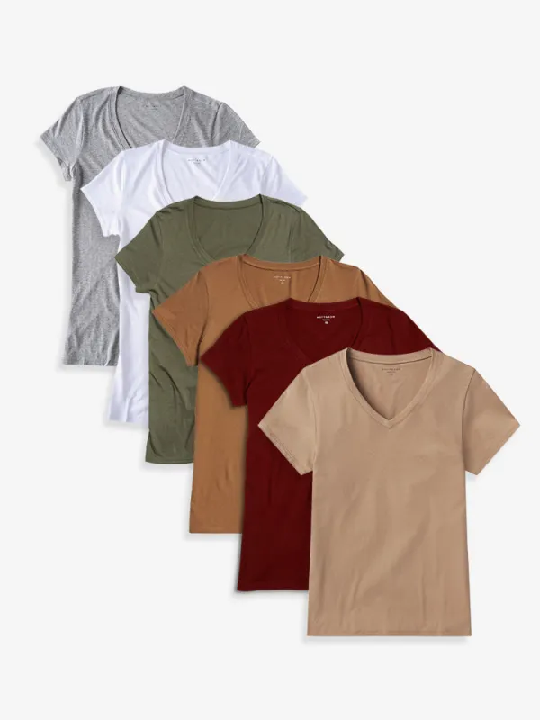 Fitted V-Neck Marcy 6-Pack sold by Mott & Bow