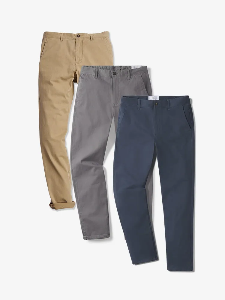 Everyday Comfort Chino Slim Pants 3-Pack sold by Mott & Bow product image thumbnail 2