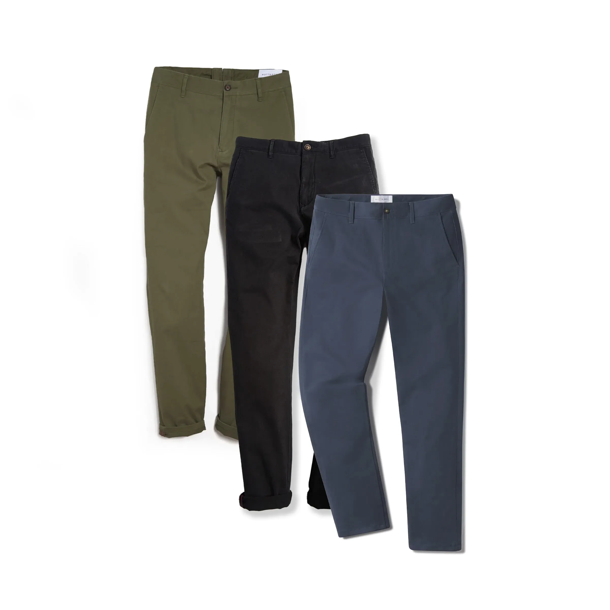 Everyday Comfort Chino Slim Pants 3-Pack sold by Mott & Bow product image thumbnail 3