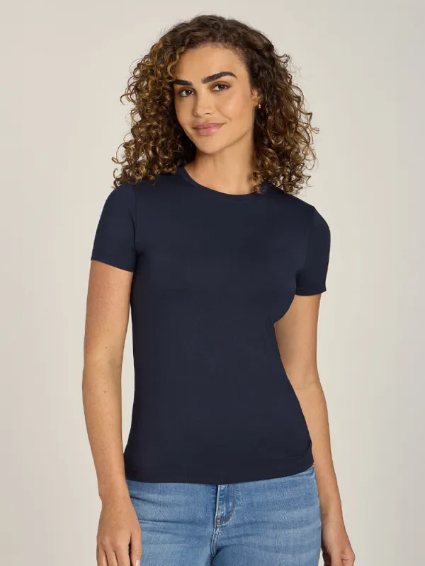 Second Skin Crew Tee sold by Mott & Bow