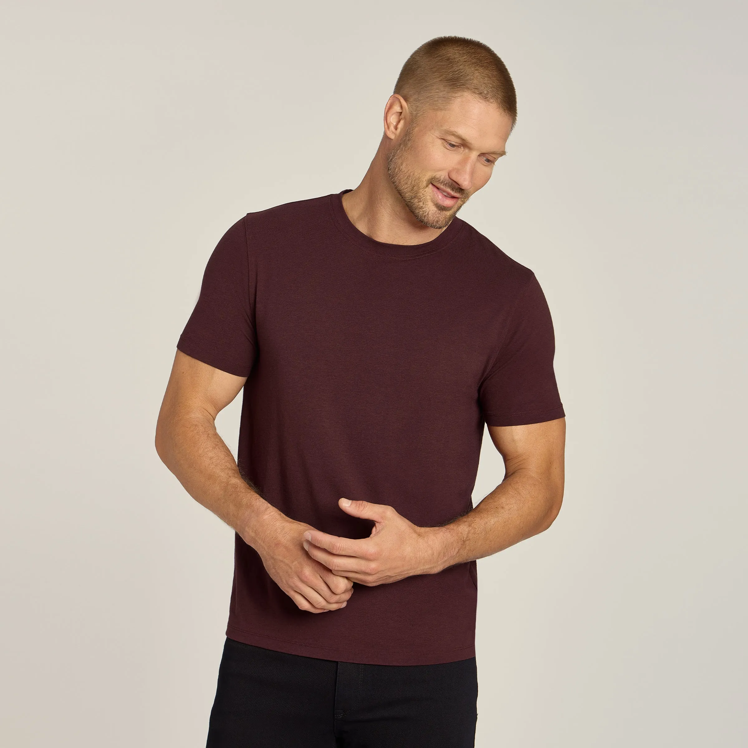 Luxe Stretch Tee sold by Mott & Bow product image thumbnail 4