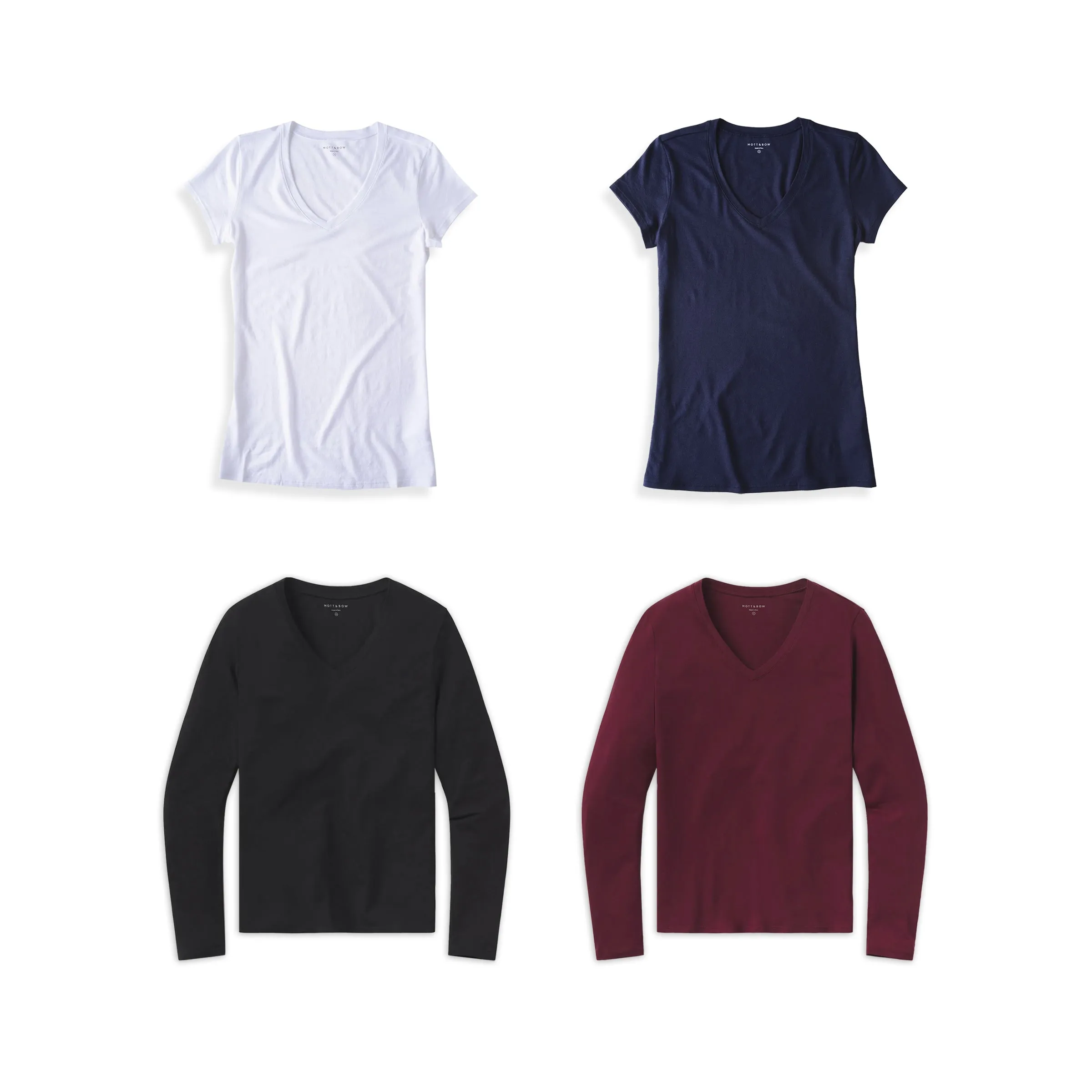 Bundle 01: The V-neck Marcy Essentials 4-Pack sold by Mott & Bow product image thumbnail 3