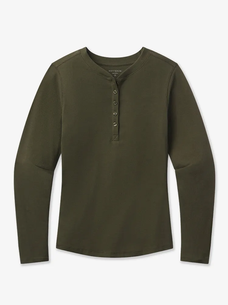Long Sleeve Rib Henley Tee sold by Mott & Bow product image thumbnail 2