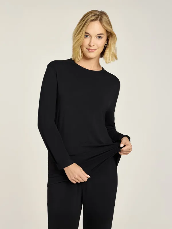 Pajama Long Sleeve Crew Neck made by Mott & Bow