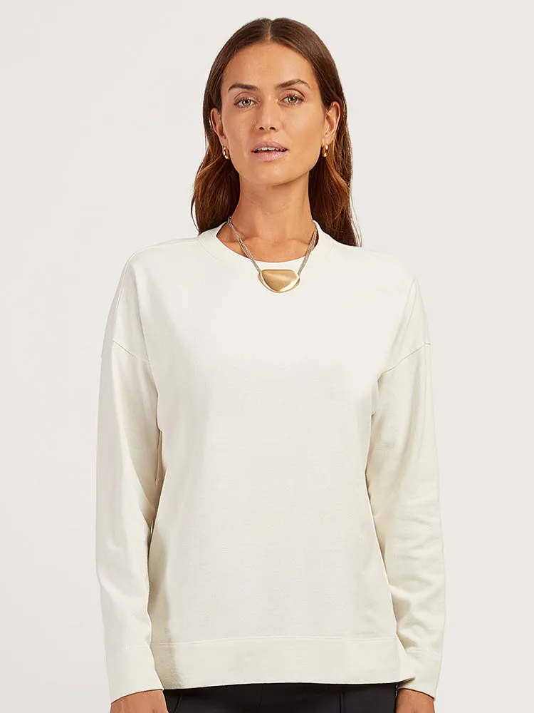 Cotton Jersey Oversized Long Sleeve Tee - Pre Order sold by Mott & Bow