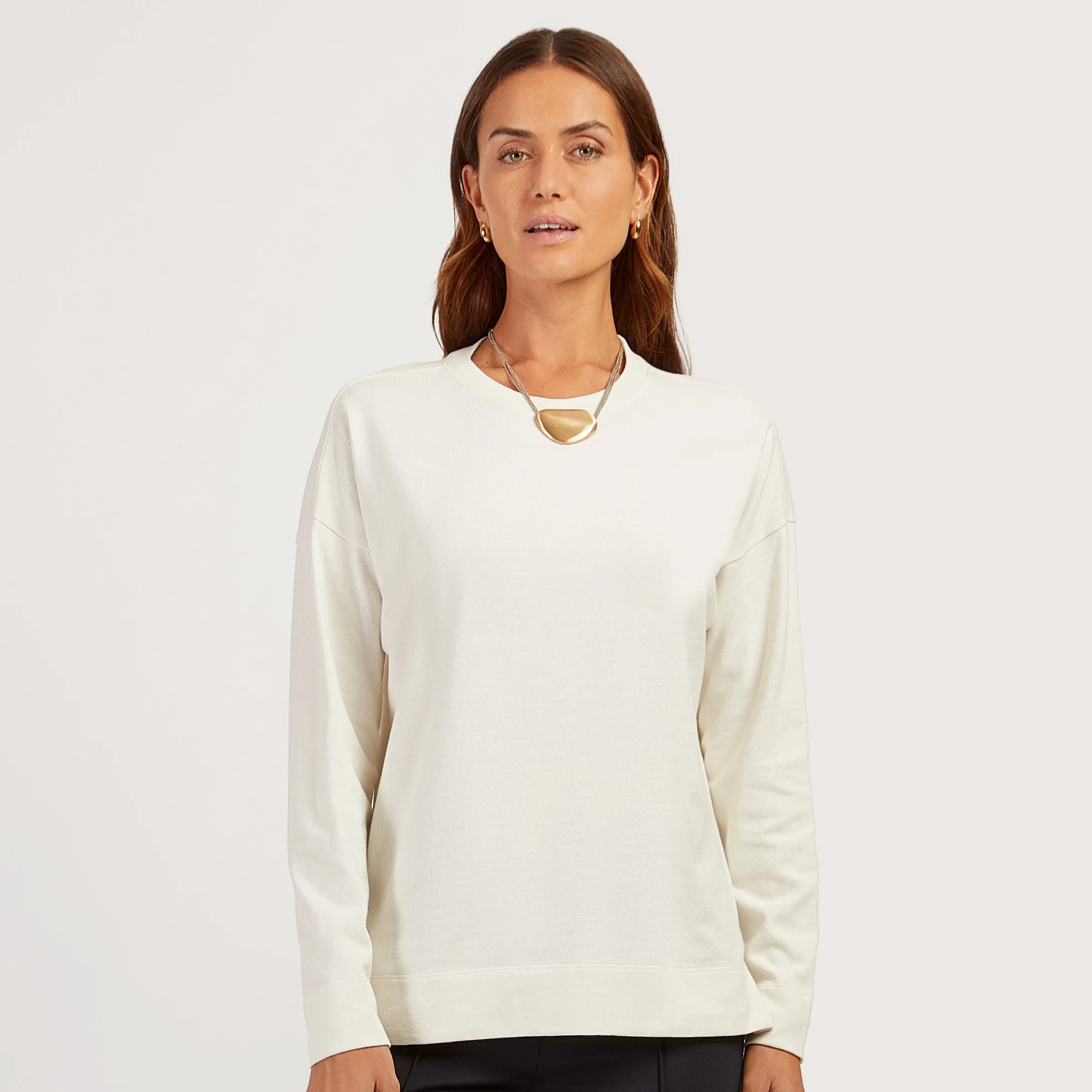 Cotton Jersey Oversized Long Sleeve Tee - Pre Order sold by Mott & Bow product image thumbnail 3