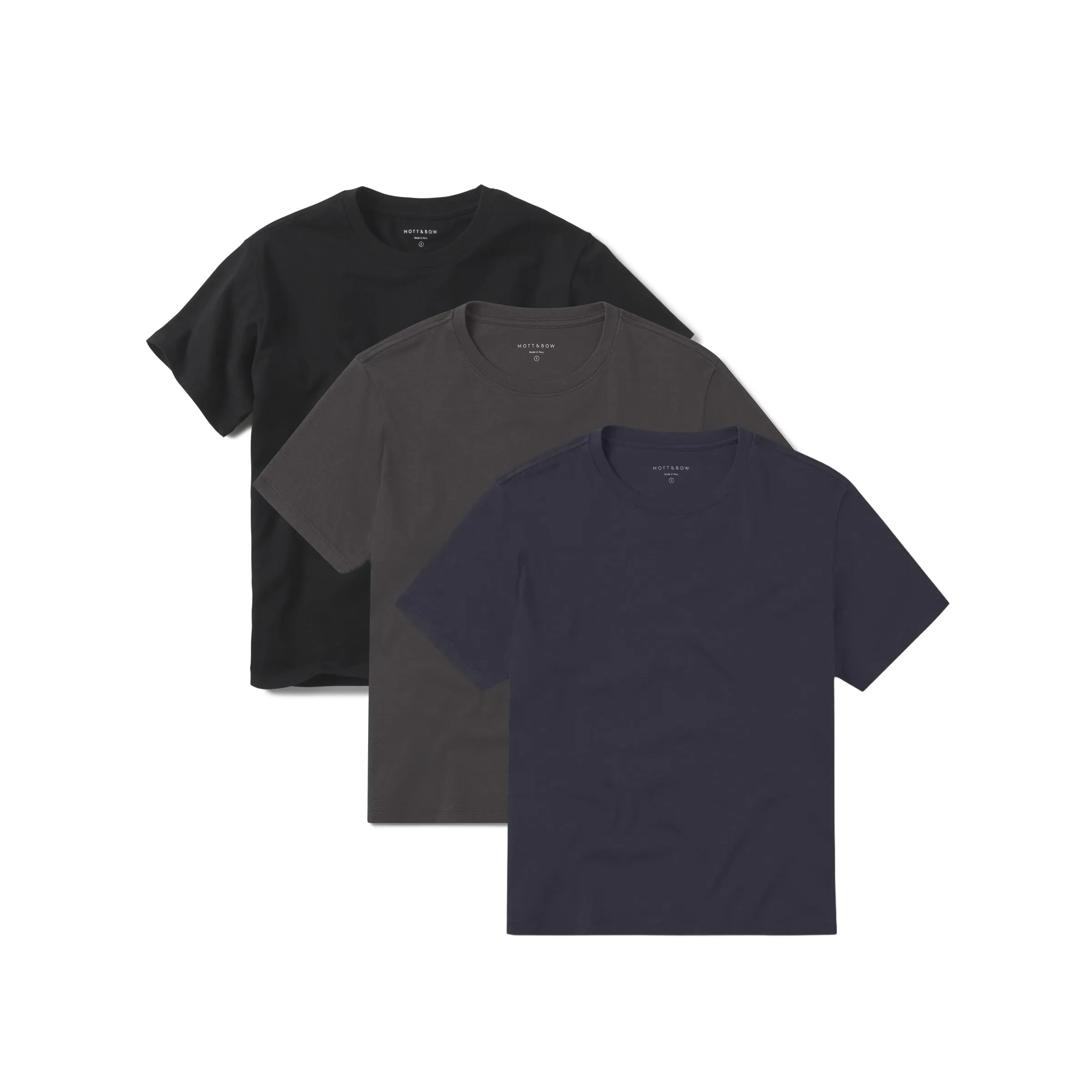 Everyday Cotton Crew Tee 3-Pack sold by Mott & Bow product image thumbnail 3