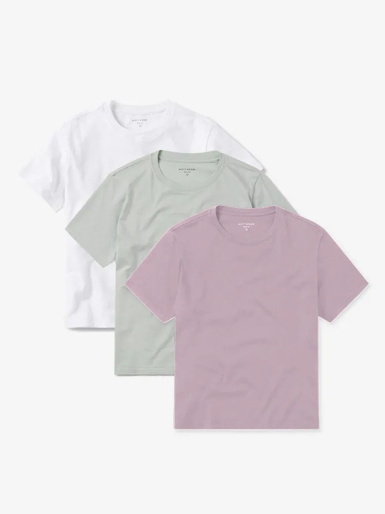 Everyday Cotton Crew Tee 3-Pack sold by Mott & Bow product image thumbnail 2
