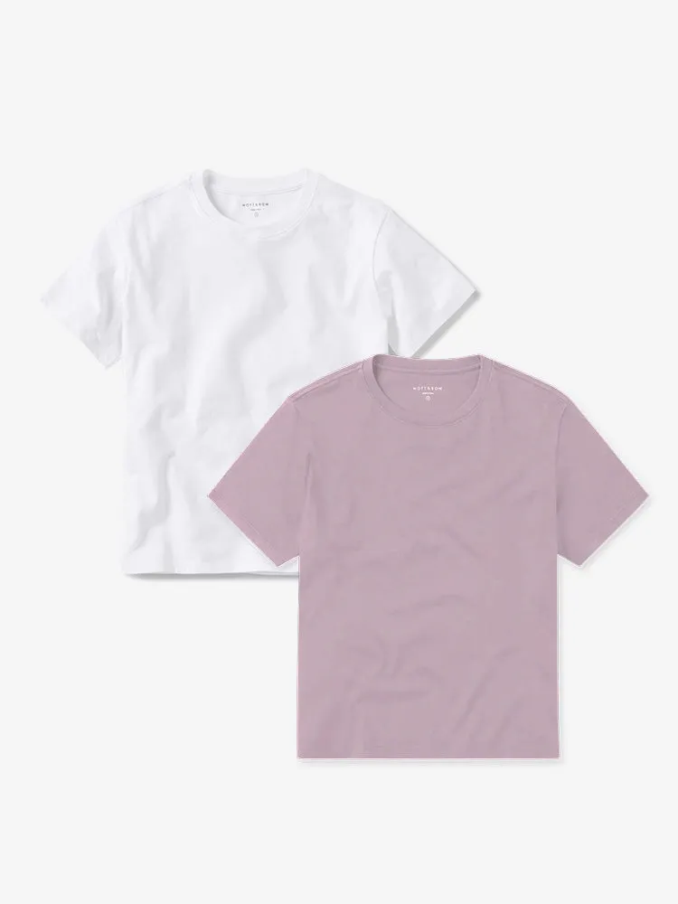 Everyday Cotton Crew Tee 2-Pack sold by Mott & Bow