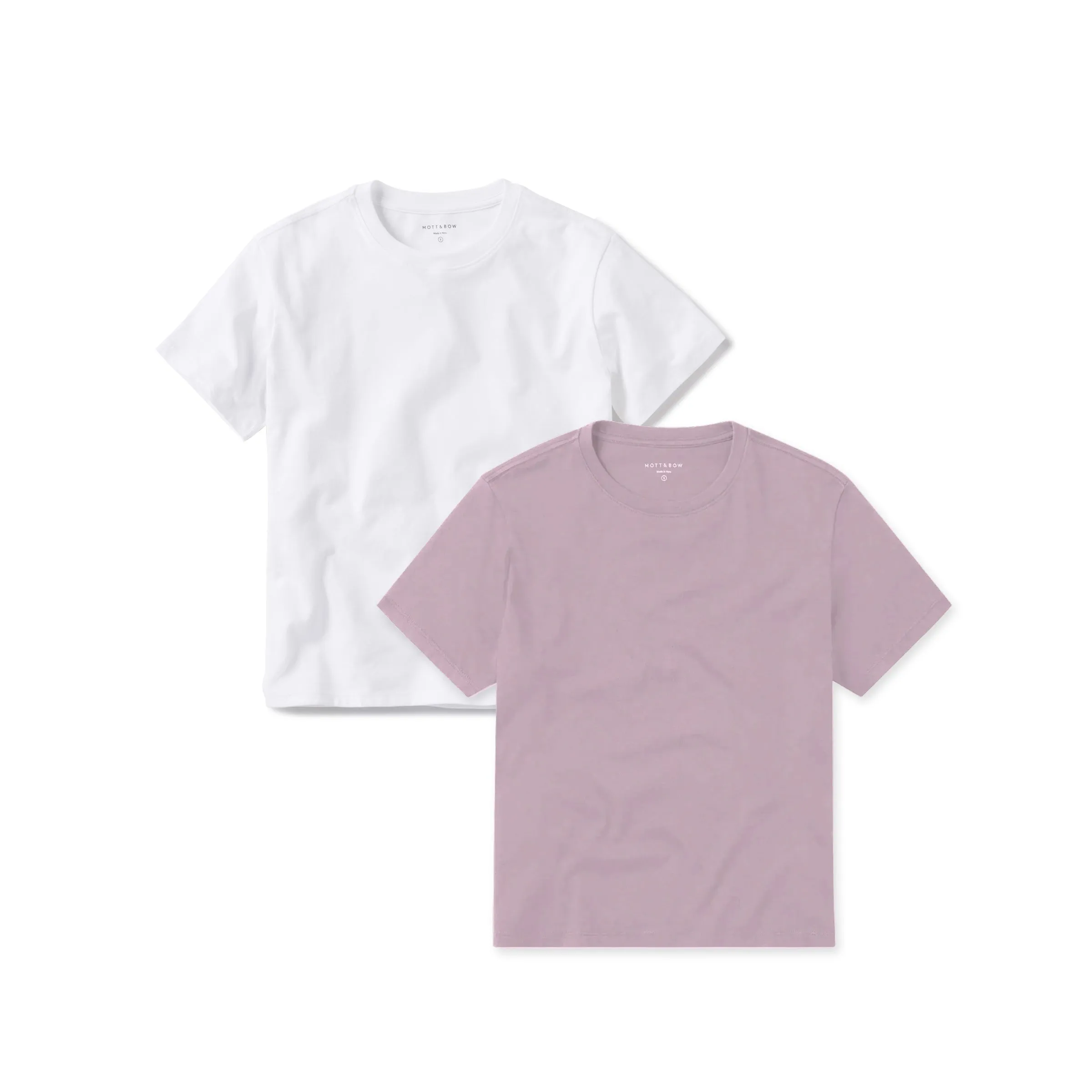 Everyday Cotton Crew Tee 2-Pack sold by Mott & Bow product image thumbnail 3