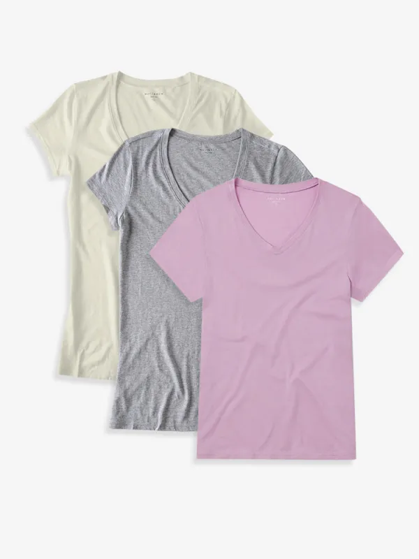 Fitted V-Neck Marcy 3-Pack sold by Mott & Bow