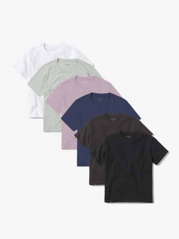 Everyday Cotton Crew Tee 6-Pack made by Mott & Bow