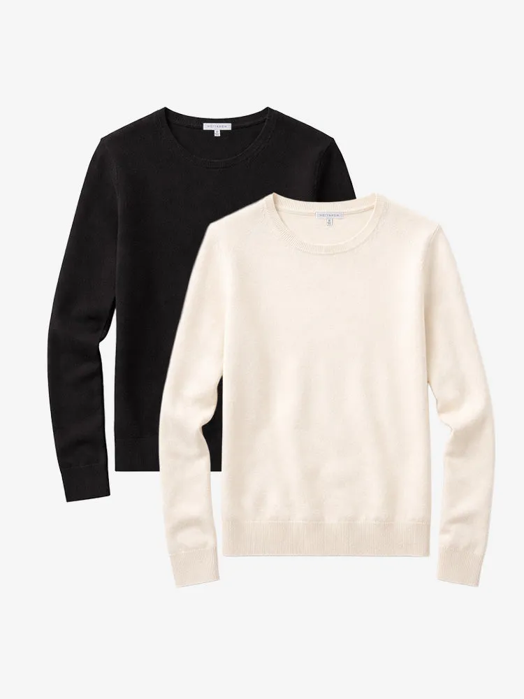 Cashmere Raglan Crew Cambridge Sweater 2-Pack sold by Mott & Bow product image thumbnail 2