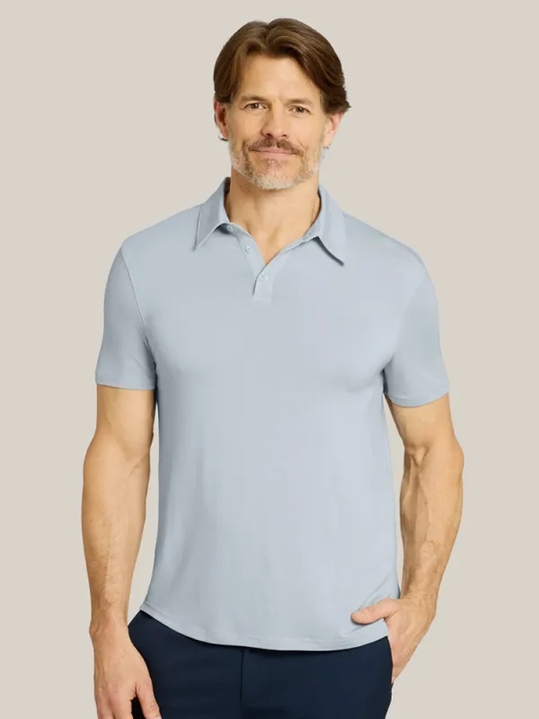 Luxe Performance Polo made by Mott & Bow