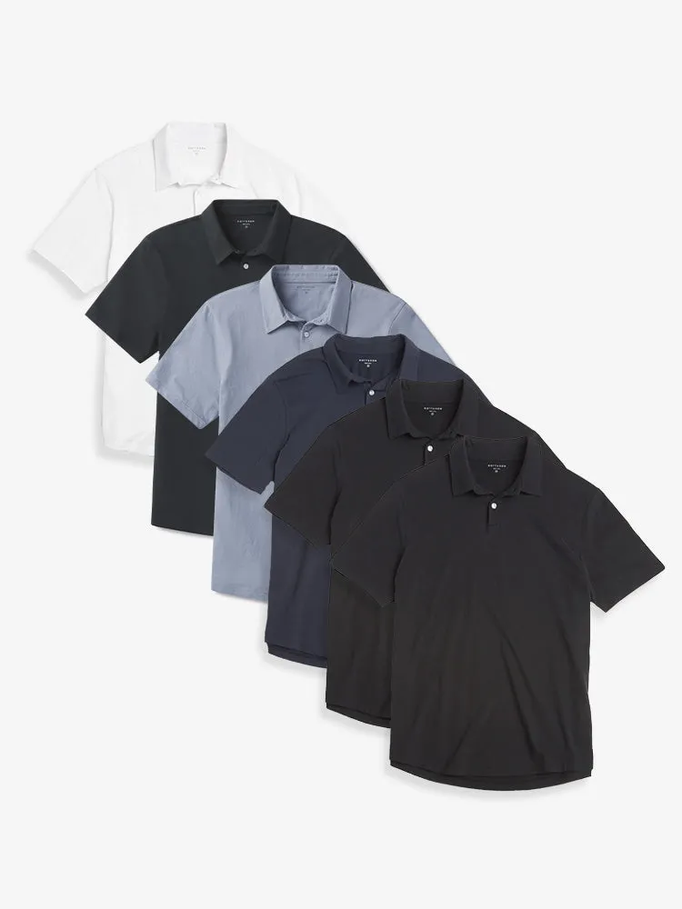 Jersey Sueded Polo 6-Pack sold by Mott & Bow