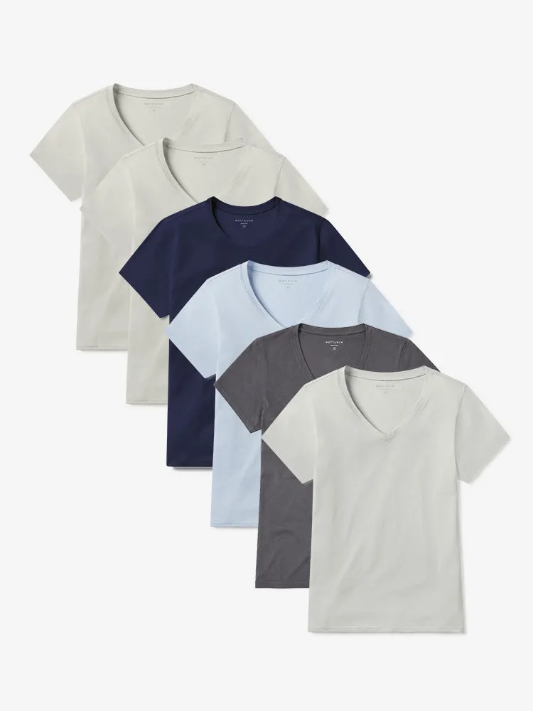Fitted V-Neck Marcy 6-Pack sold by Mott & Bow