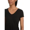 Fitted V-Neck Marcy Tee sold by Mott & Bow