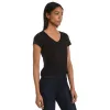 Fitted V-Neck Marcy Tee sold by Mott & Bow