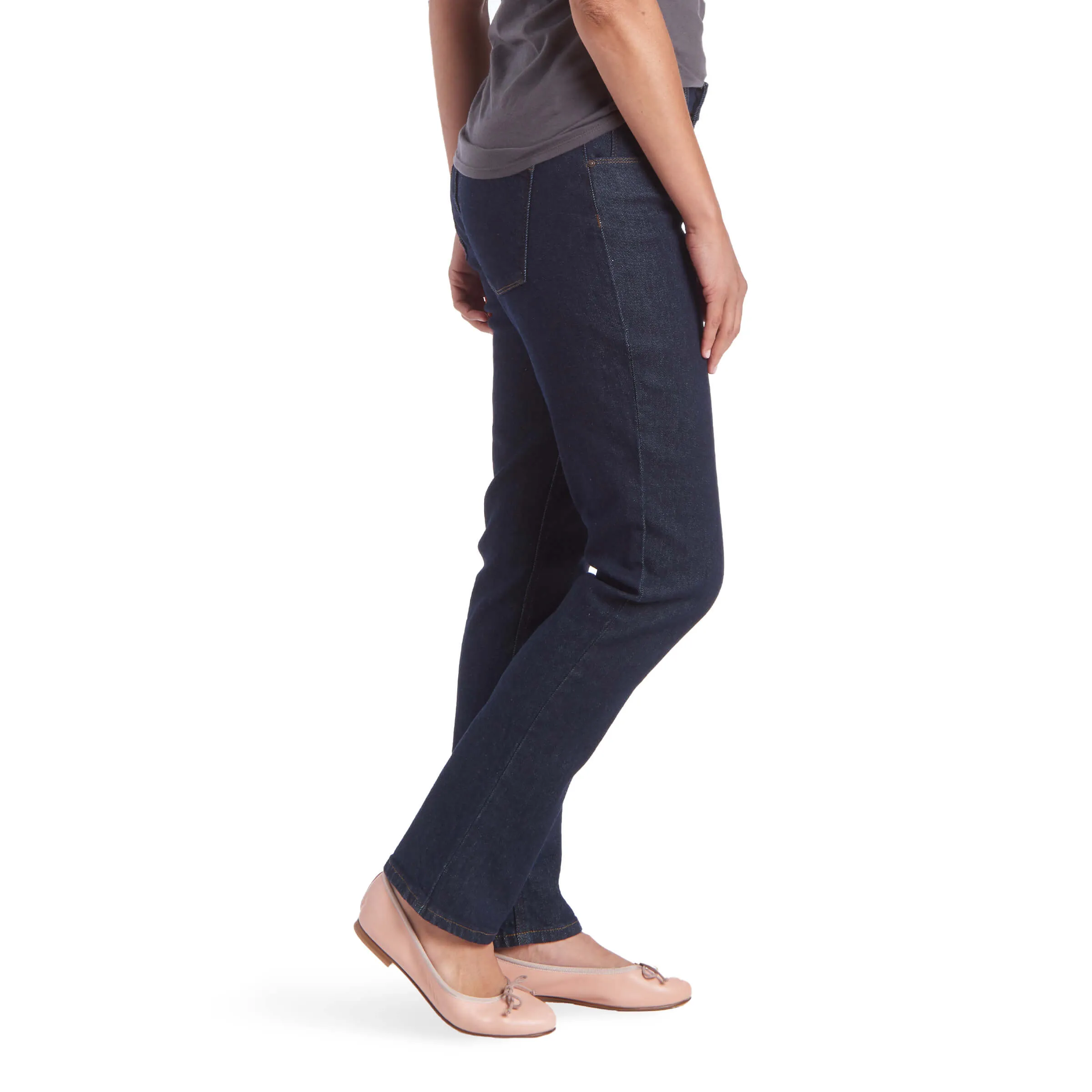 Mid Rise Slim Straight Grand Jeans sold by Mott & Bow product image thumbnail 5