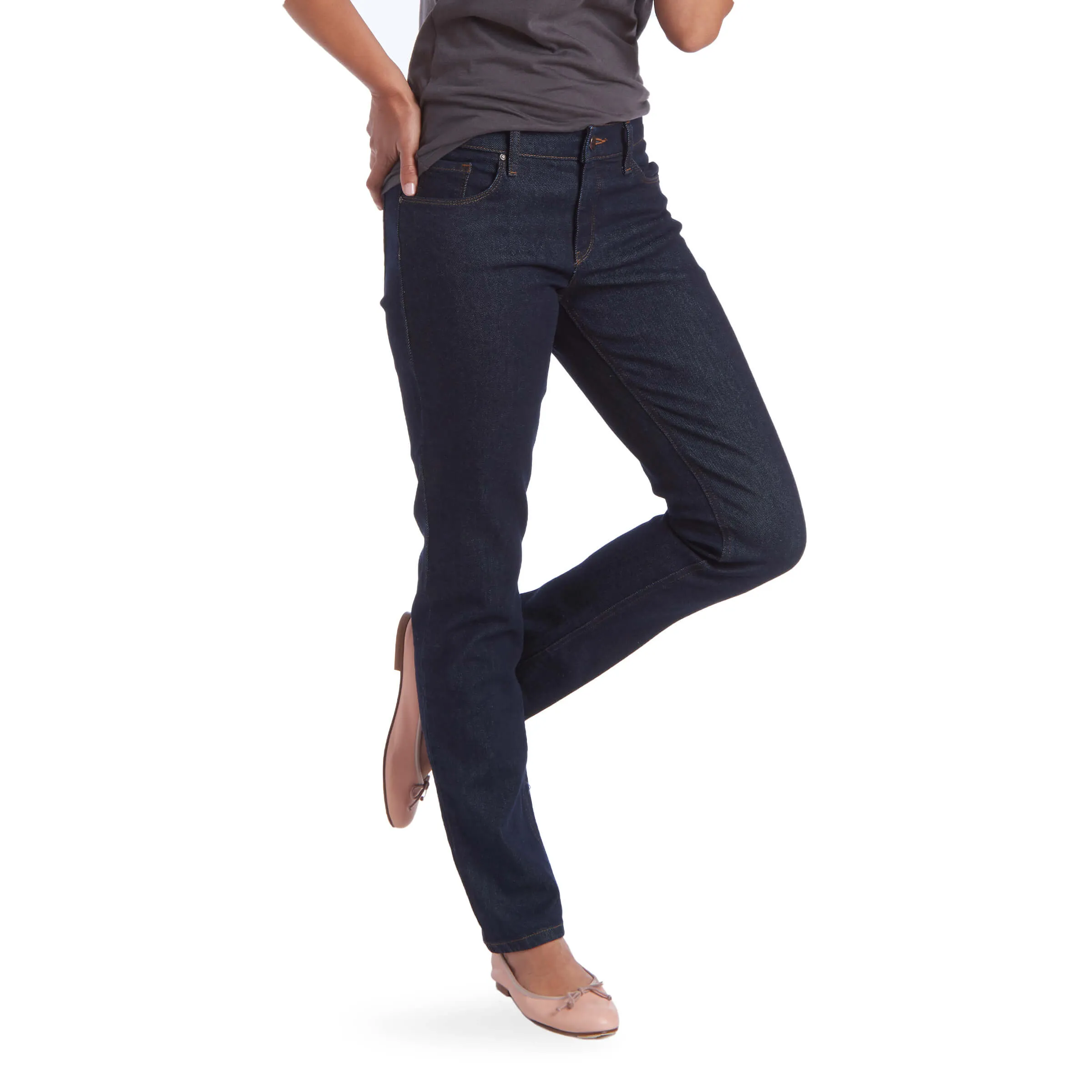 Mid Rise Slim Straight Grand Jeans sold by Mott & Bow product image thumbnail 3