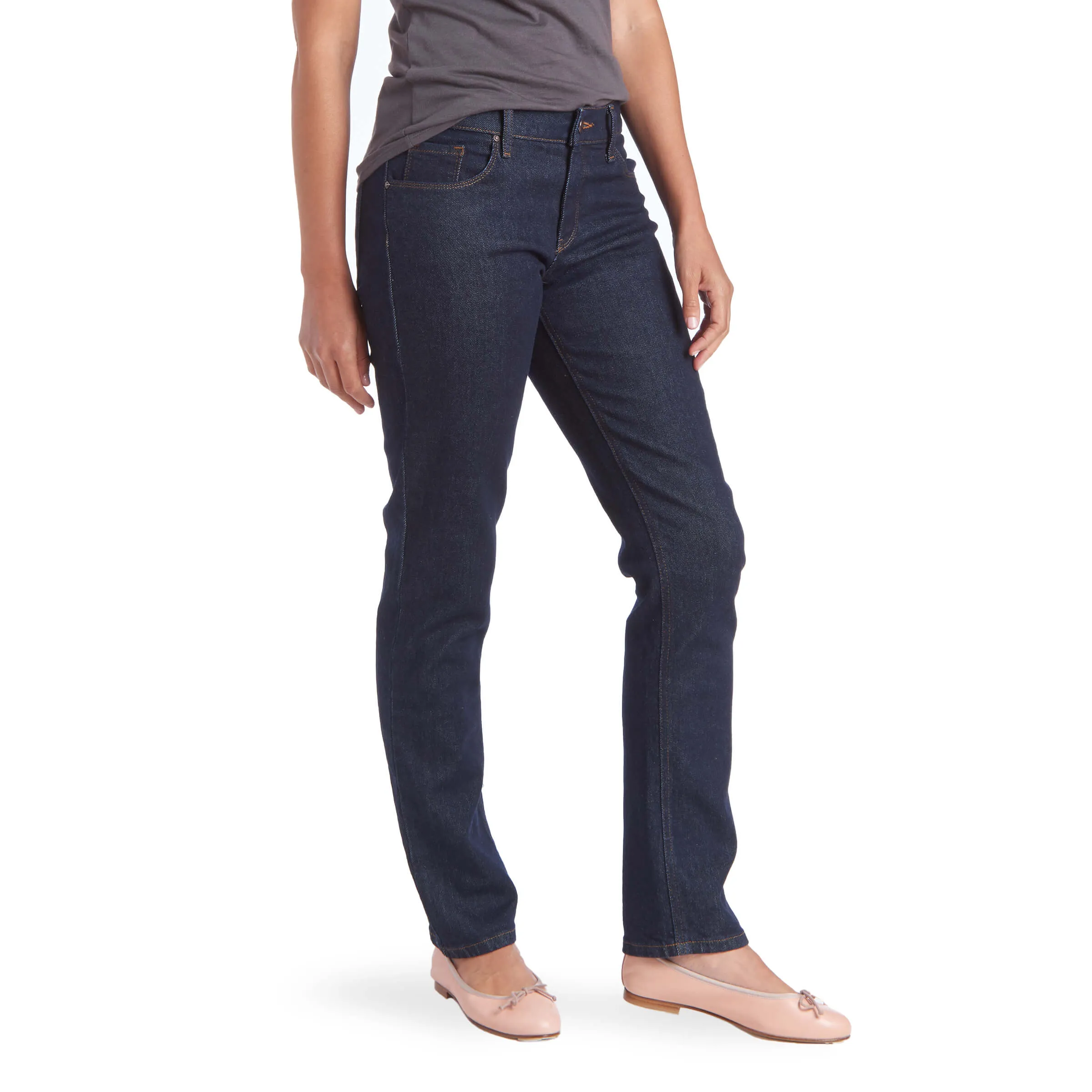Mid Rise Slim Straight Grand Jeans sold by Mott & Bow product image thumbnail 4