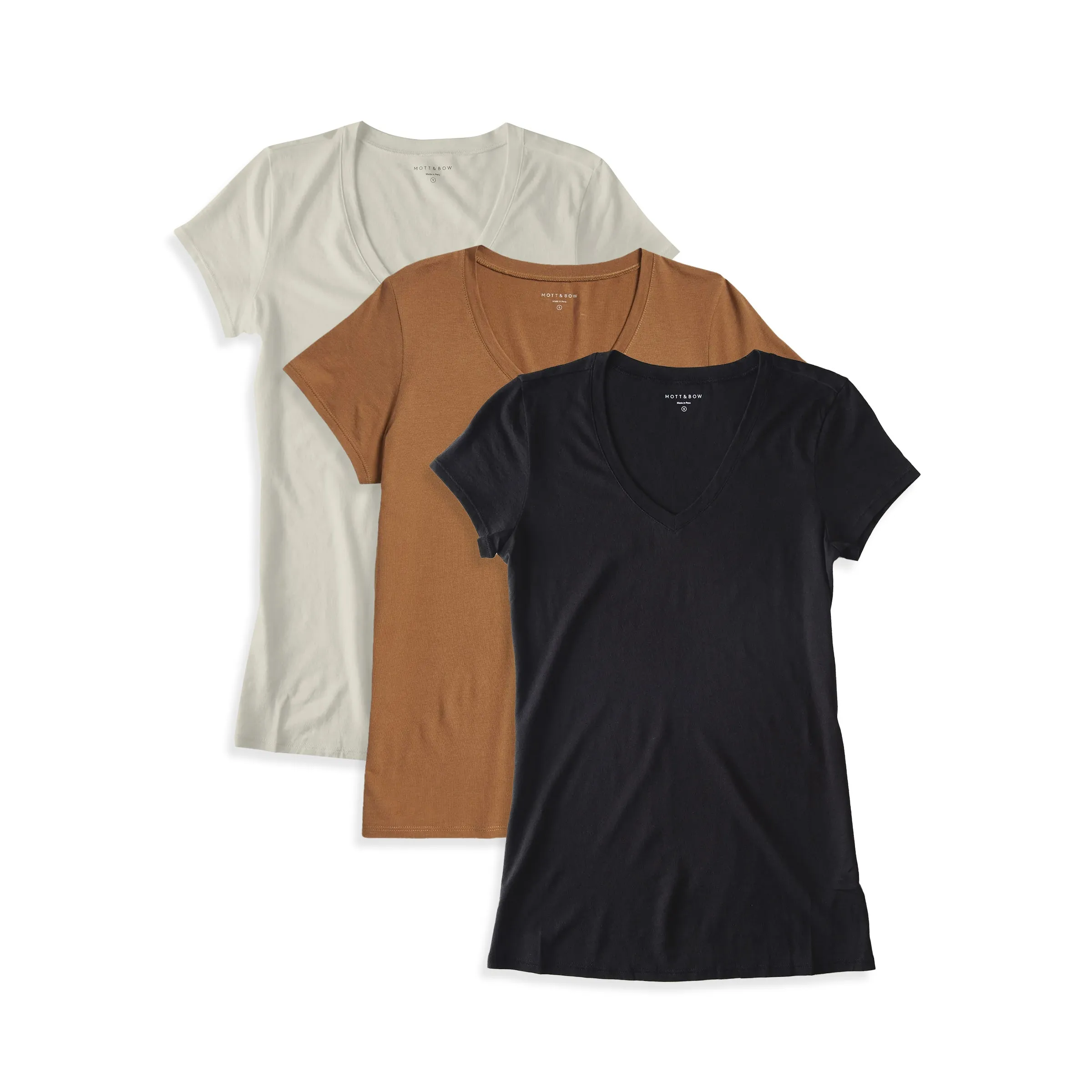 Fitted V-Neck Marcy 3-Pack sold by Mott & Bow