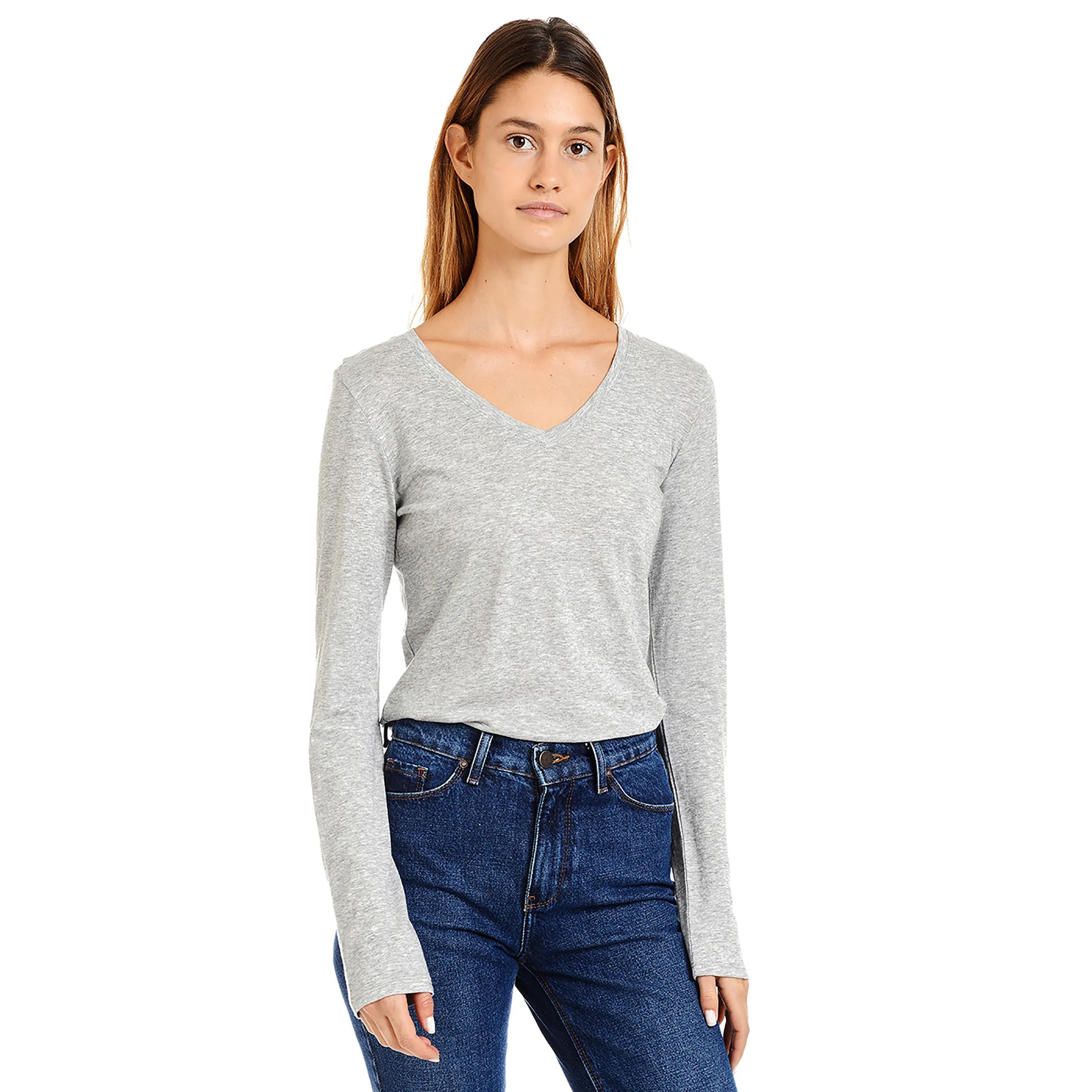 Long Sleeve V-Neck Tee Marcy sold by Mott & Bow product image thumbnail 5