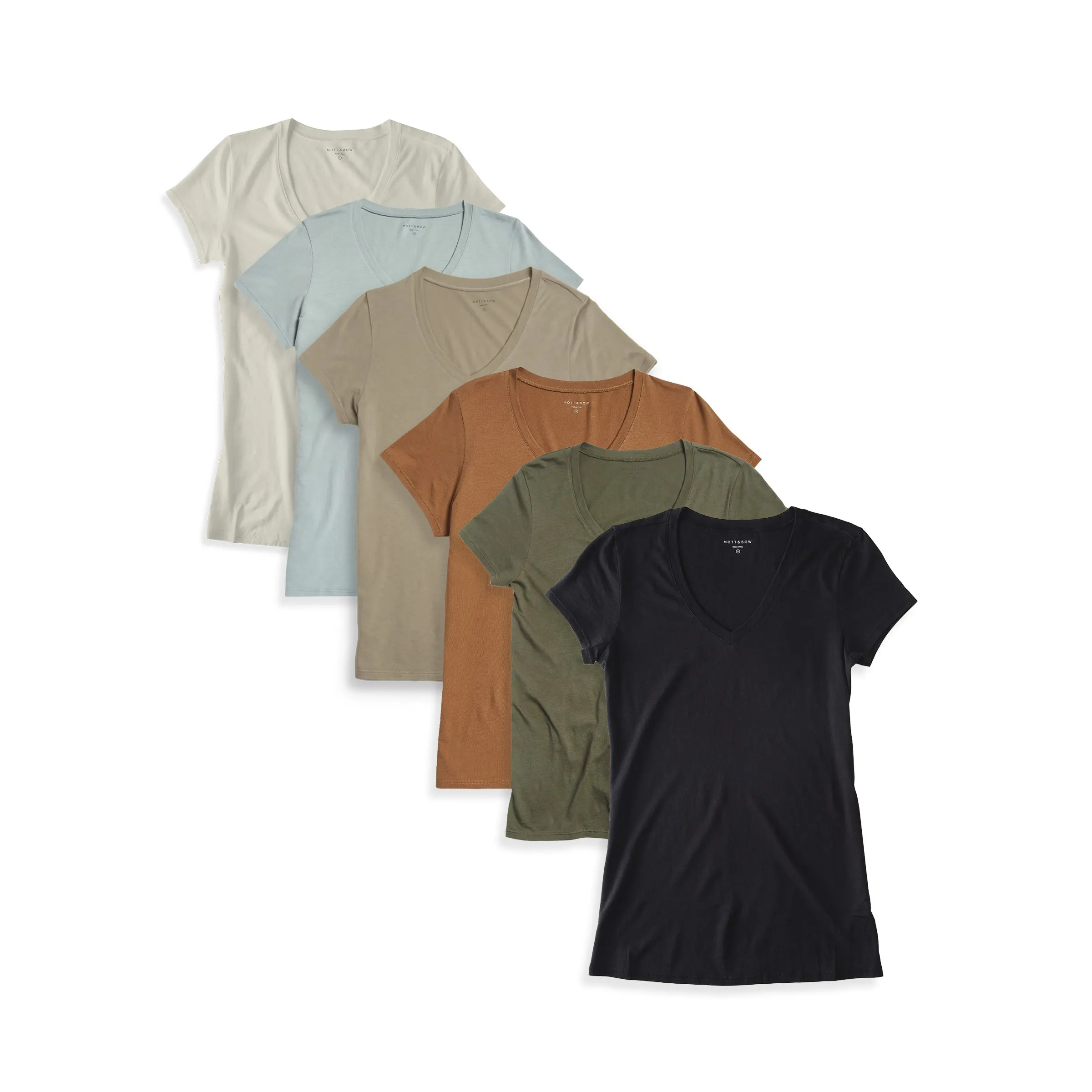 Fitted V-Neck Marcy 6-Pack sold by Mott & Bow