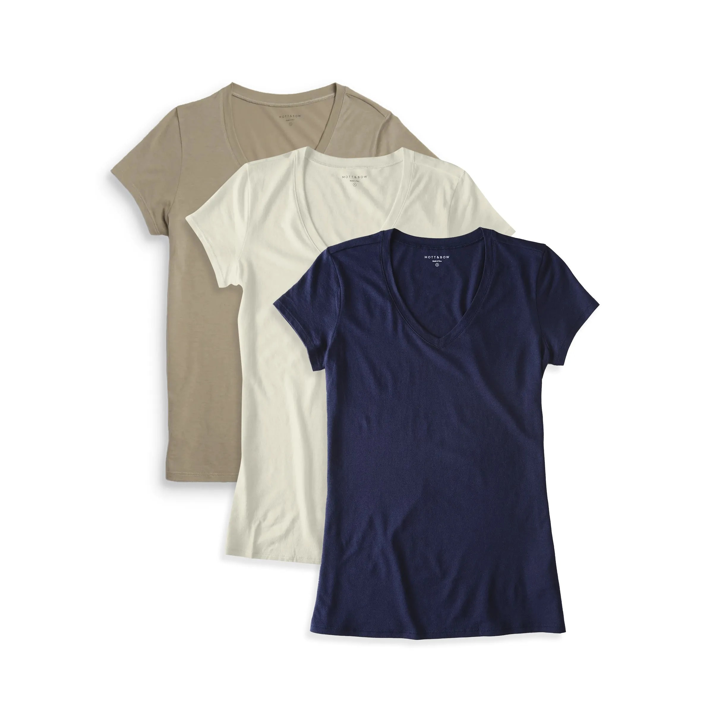 Fitted V-Neck Marcy 3-Pack sold by Mott & Bow