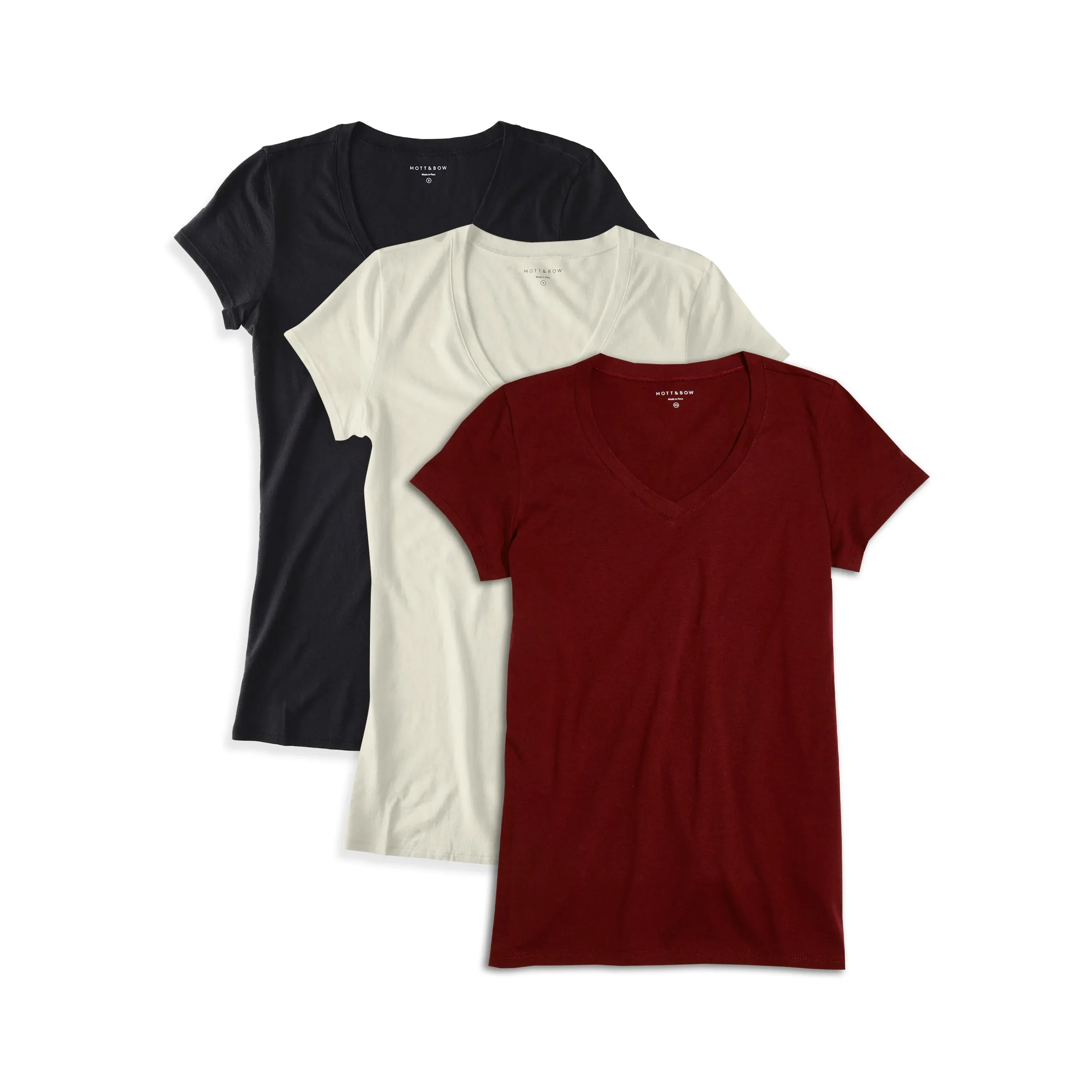 Fitted V-Neck Marcy 3-Pack sold by Mott & Bow
