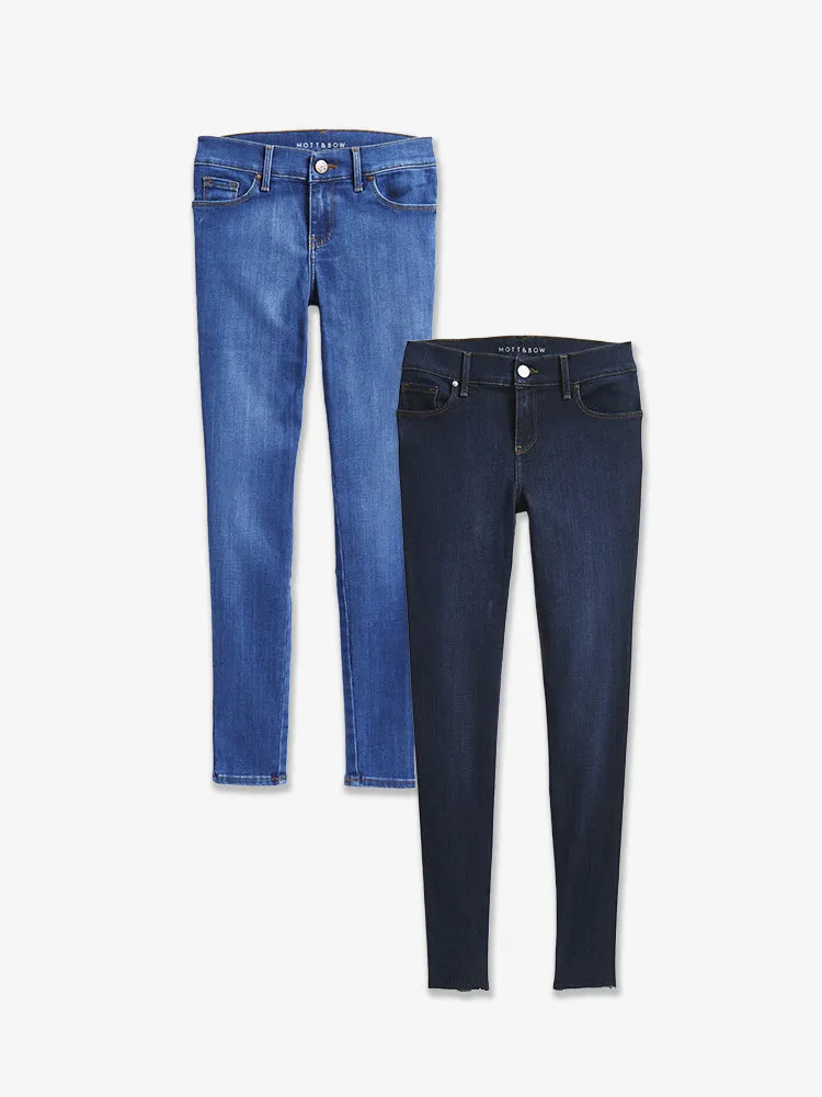 Mid Rise Skinny Jane 2-Pack sold by Mott & Bow product image thumbnail 2