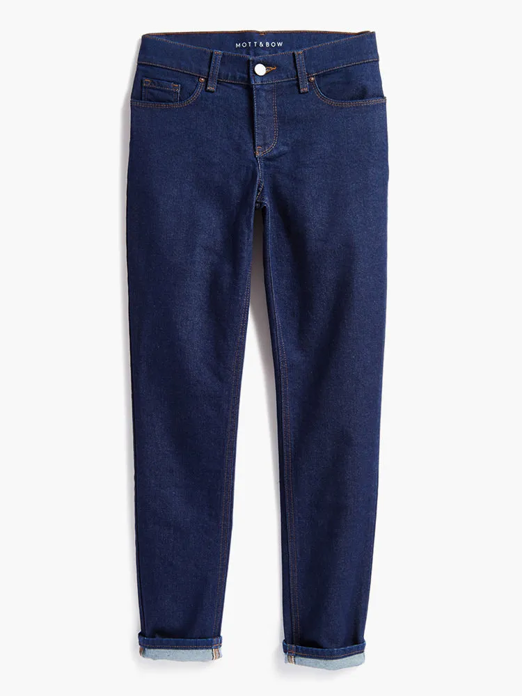 Mid Rise Slim Straight Laight Jeans sold by Mott & Bow product image thumbnail 2