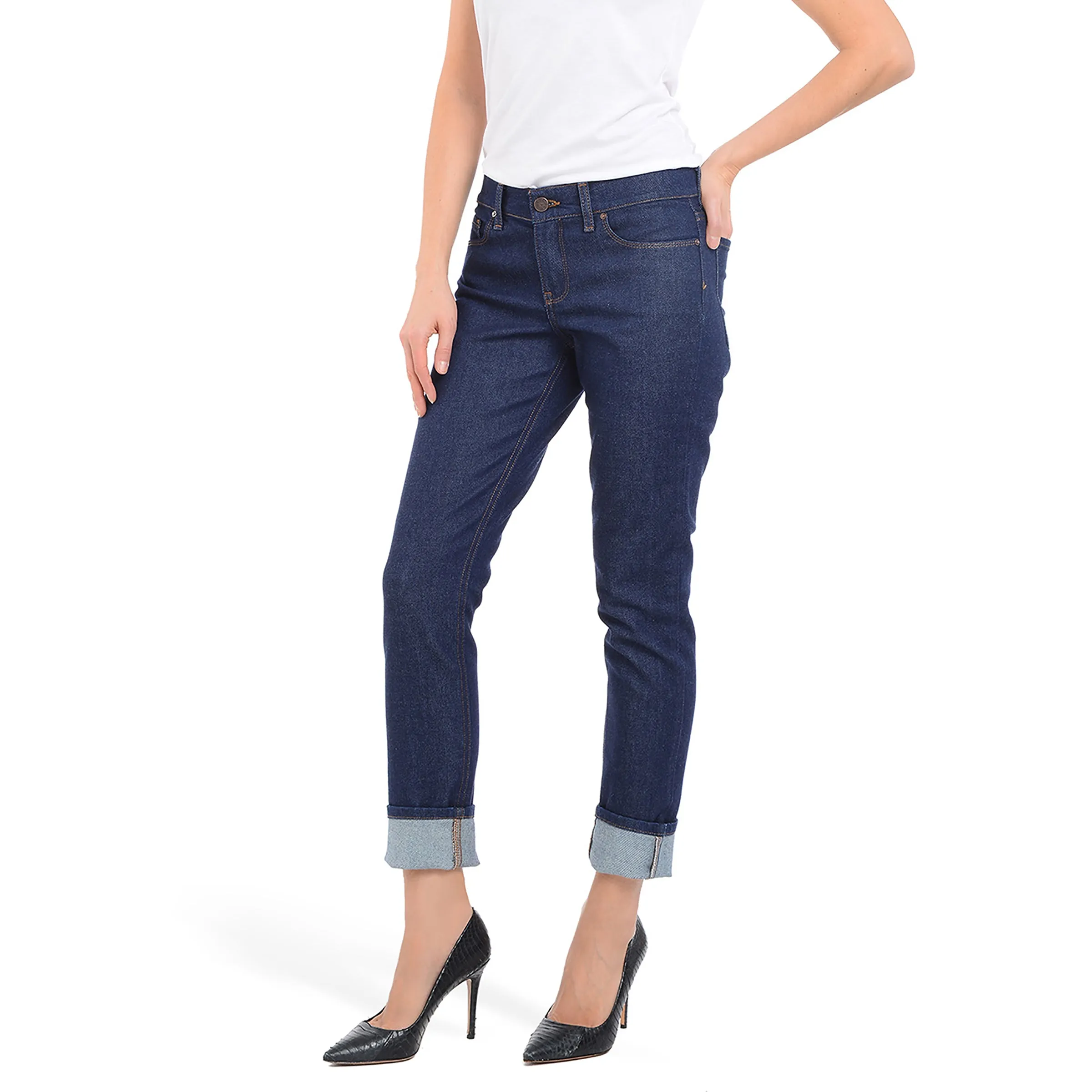 Mid Rise Slim Straight Laight Jeans sold by Mott & Bow product image thumbnail 4
