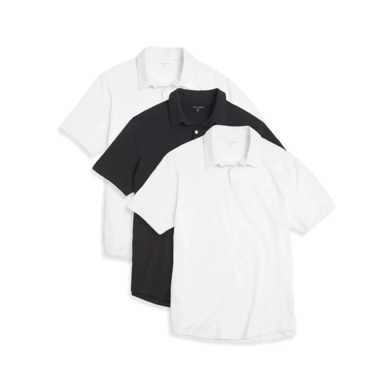 Jersey Sueded Polo 3-Pack sold by Mott & Bow