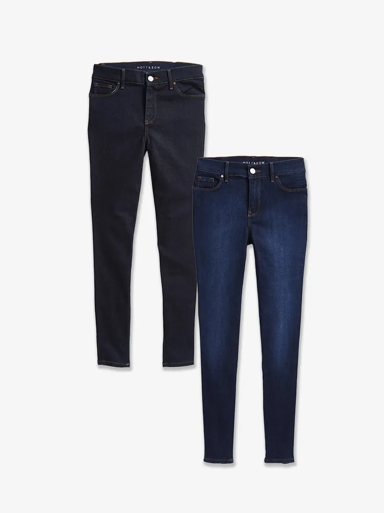 Mid Rise Skinny Jane 2-Pack sold by Mott & Bow product image thumbnail 2