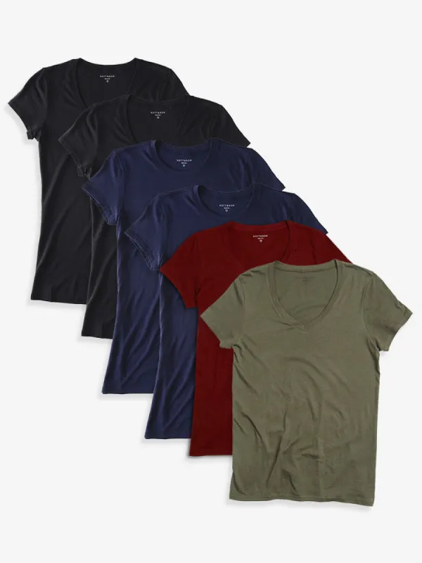 Fitted V-Neck Marcy 6-Pack sold by Mott & Bow