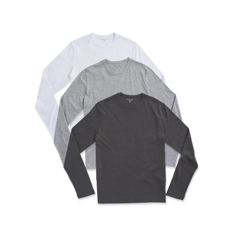 Long Sleeve Crew Tee Driggs 3-Pack sold by Mott & Bow