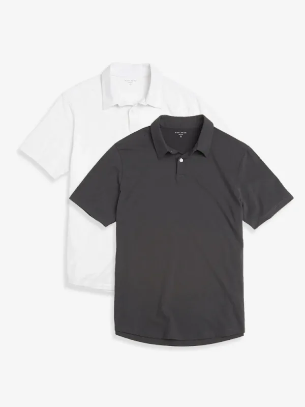 Jersey Sueded Polo 2-Pack sold by Mott & Bow