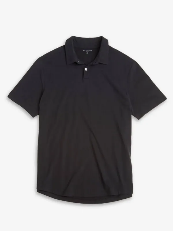Jersey Sueded Polo sold by Mott & Bow