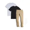 Set 04: 1 pair of Chinos + 2 Driggs Tees sold by Mott & Bow