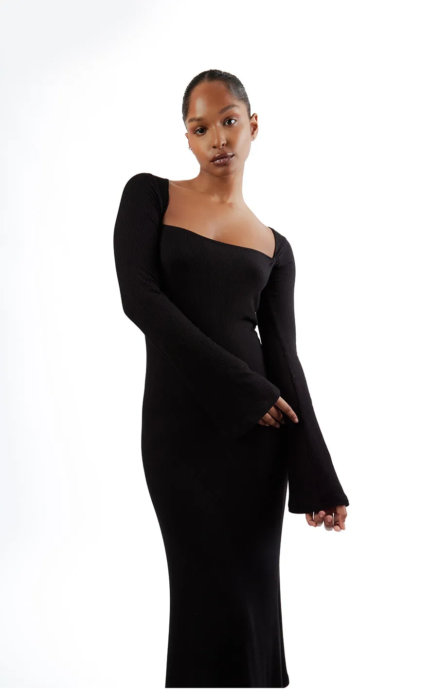 Black Flare Dress sold by Millie Jane product image thumbnail 4