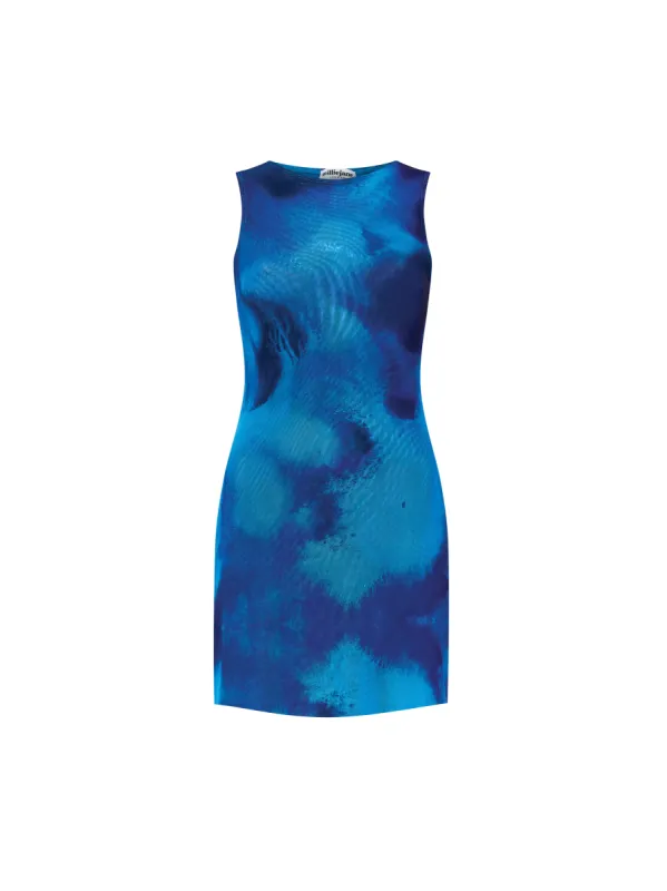 Blue Ink Mini Dress Sample sold by Millie Jane