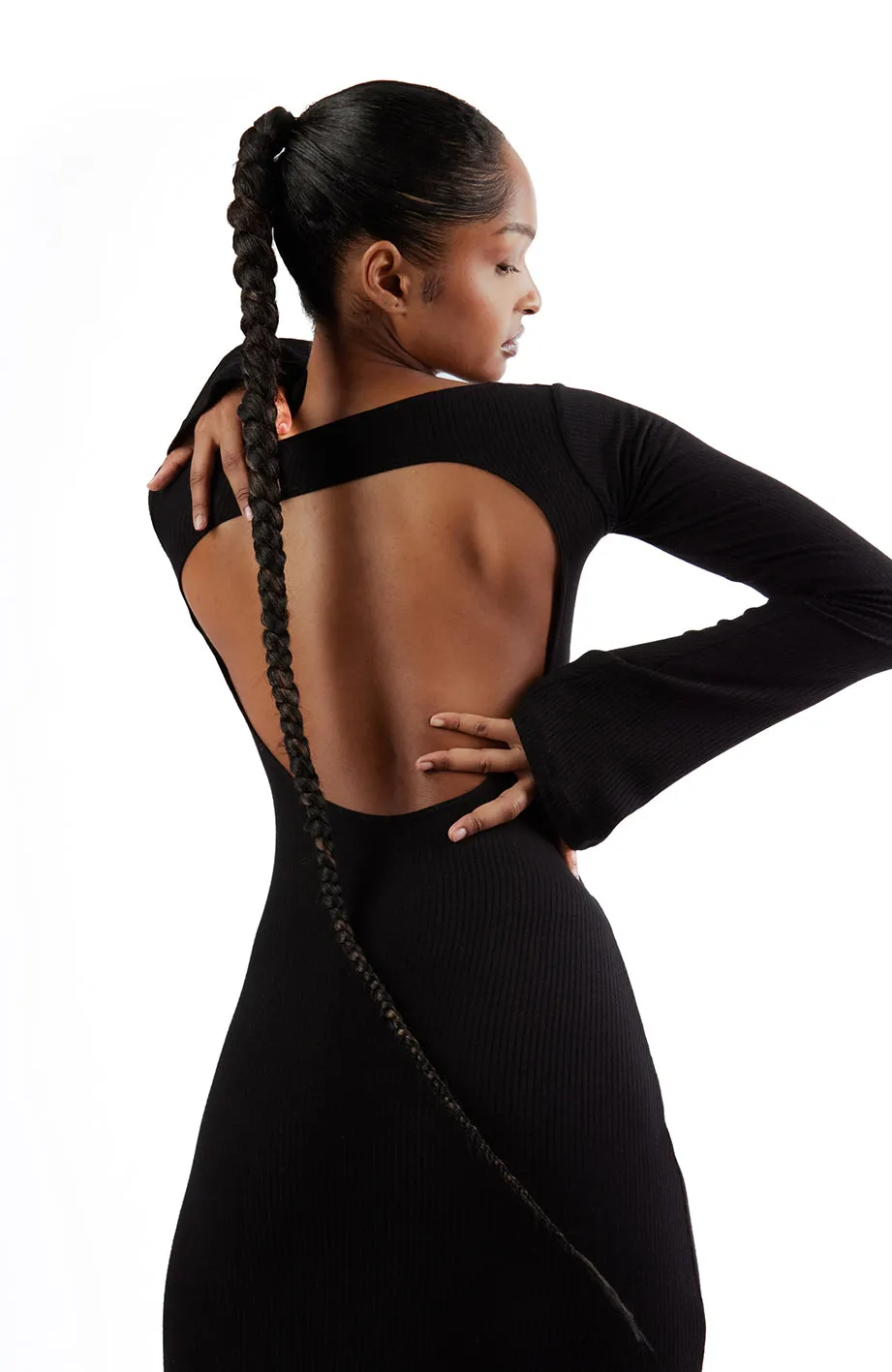 Black Flare Dress Sample sold by Millie Jane product image thumbnail 2