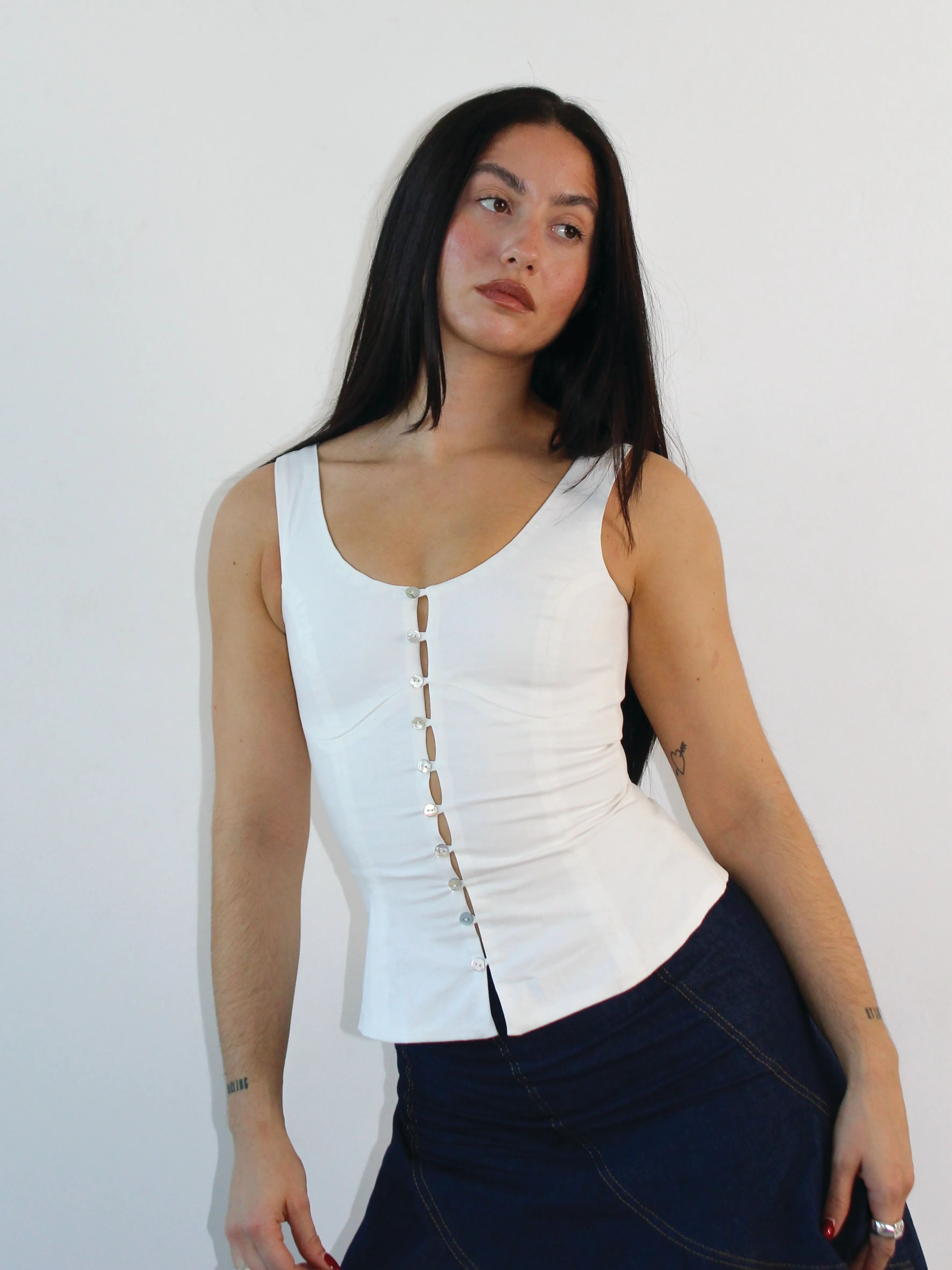 Perla Corset - Ivory sold by Millie Jane