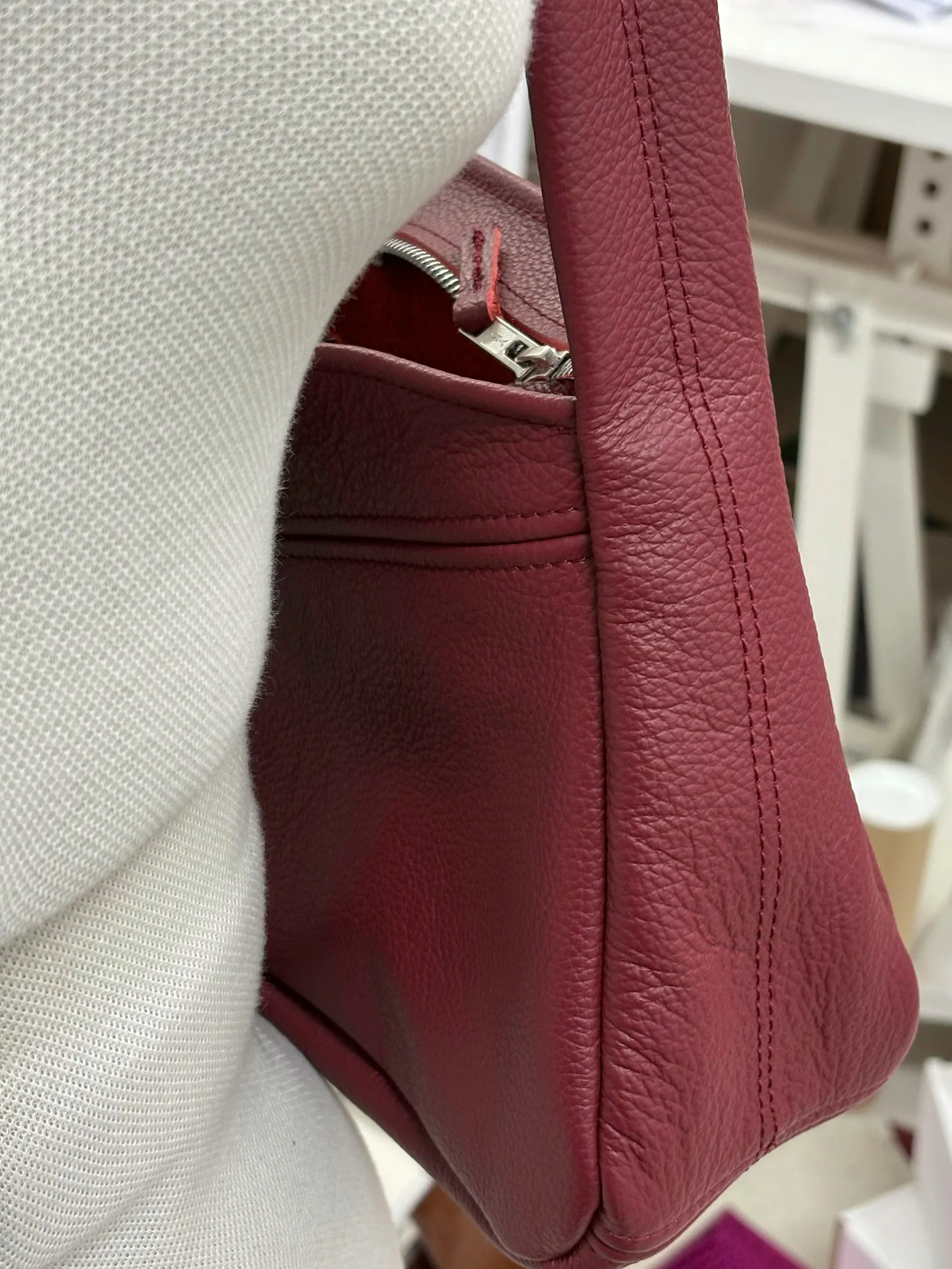 Oblique Bag - Oxblood sold by Millie Jane product image thumbnail 4