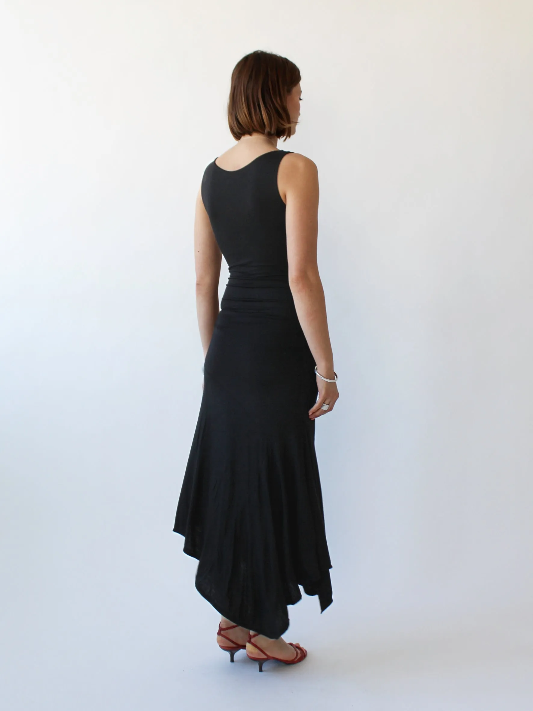 Key Hole Asymmetric Dress - Black sold by Millie Jane product image thumbnail 2