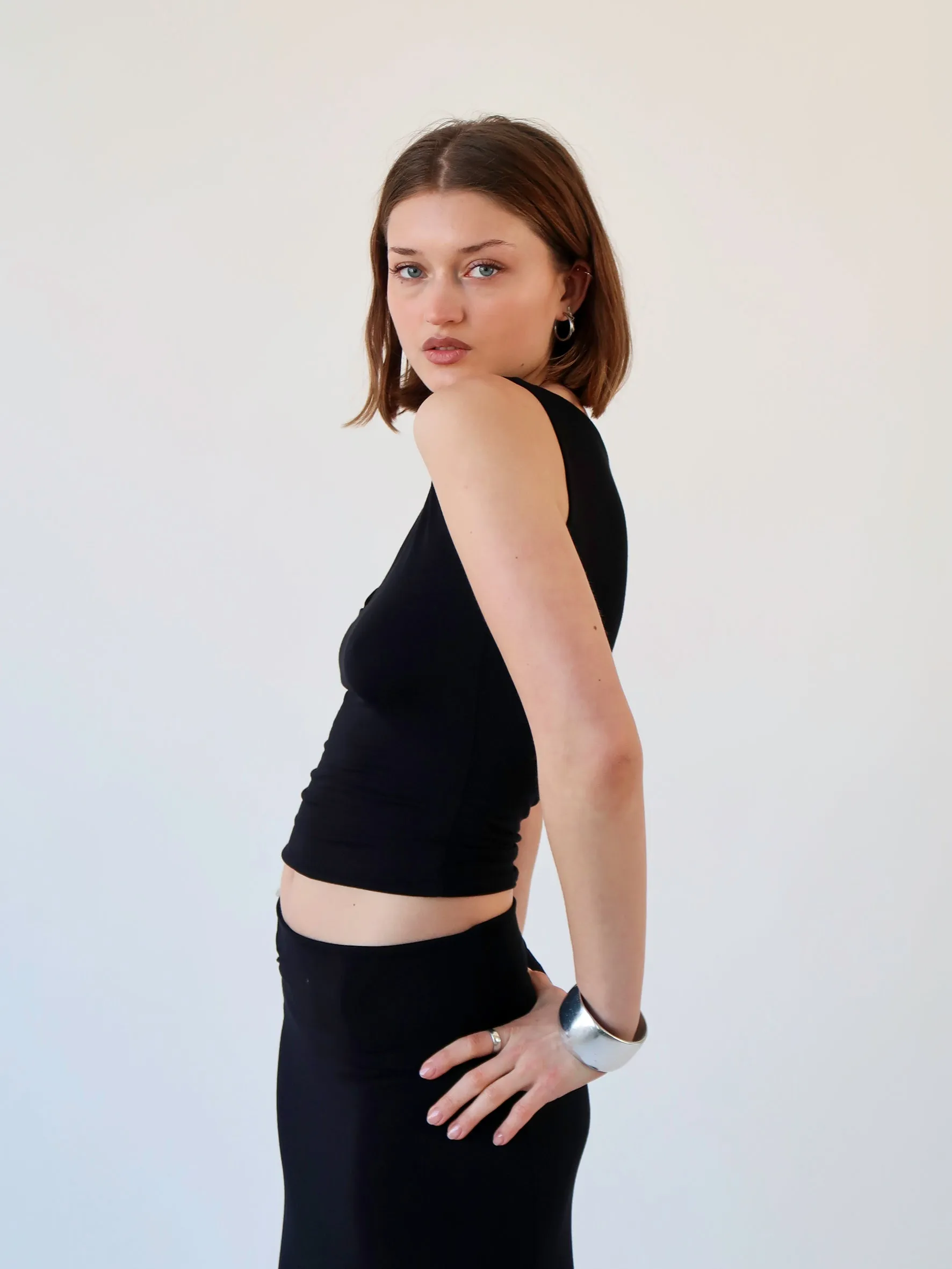 Key Hole Tank - Black sold by Millie Jane product image thumbnail 2