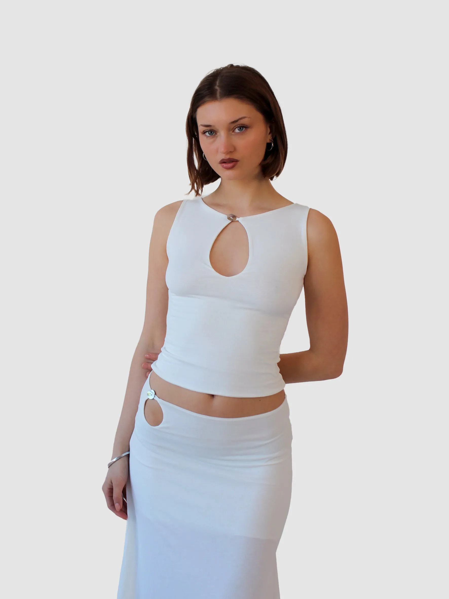 Key Hole Tank - Ivory sold by Millie Jane product image thumbnail 3