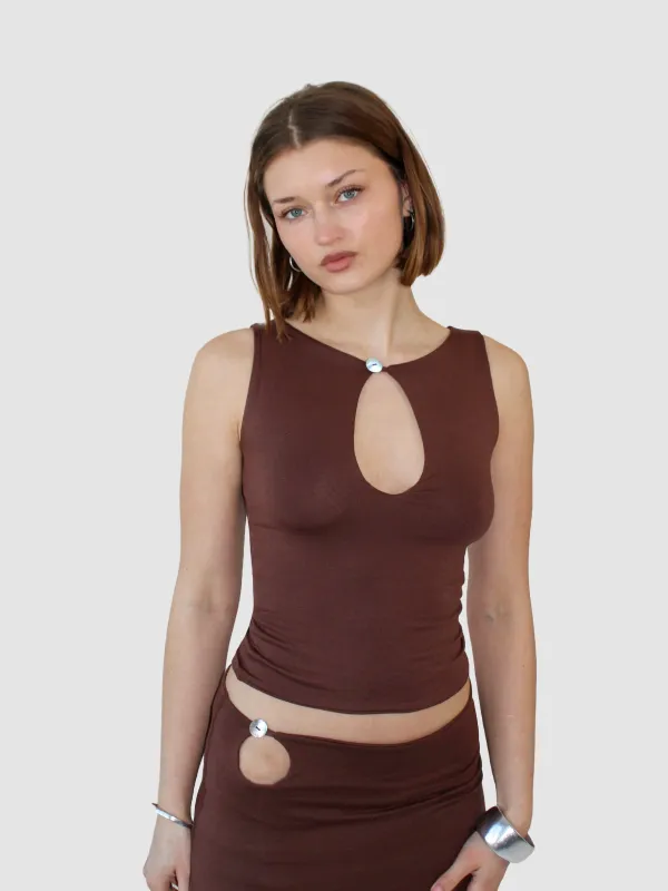 Key Hole Tank - Coffee sold by Millie Jane